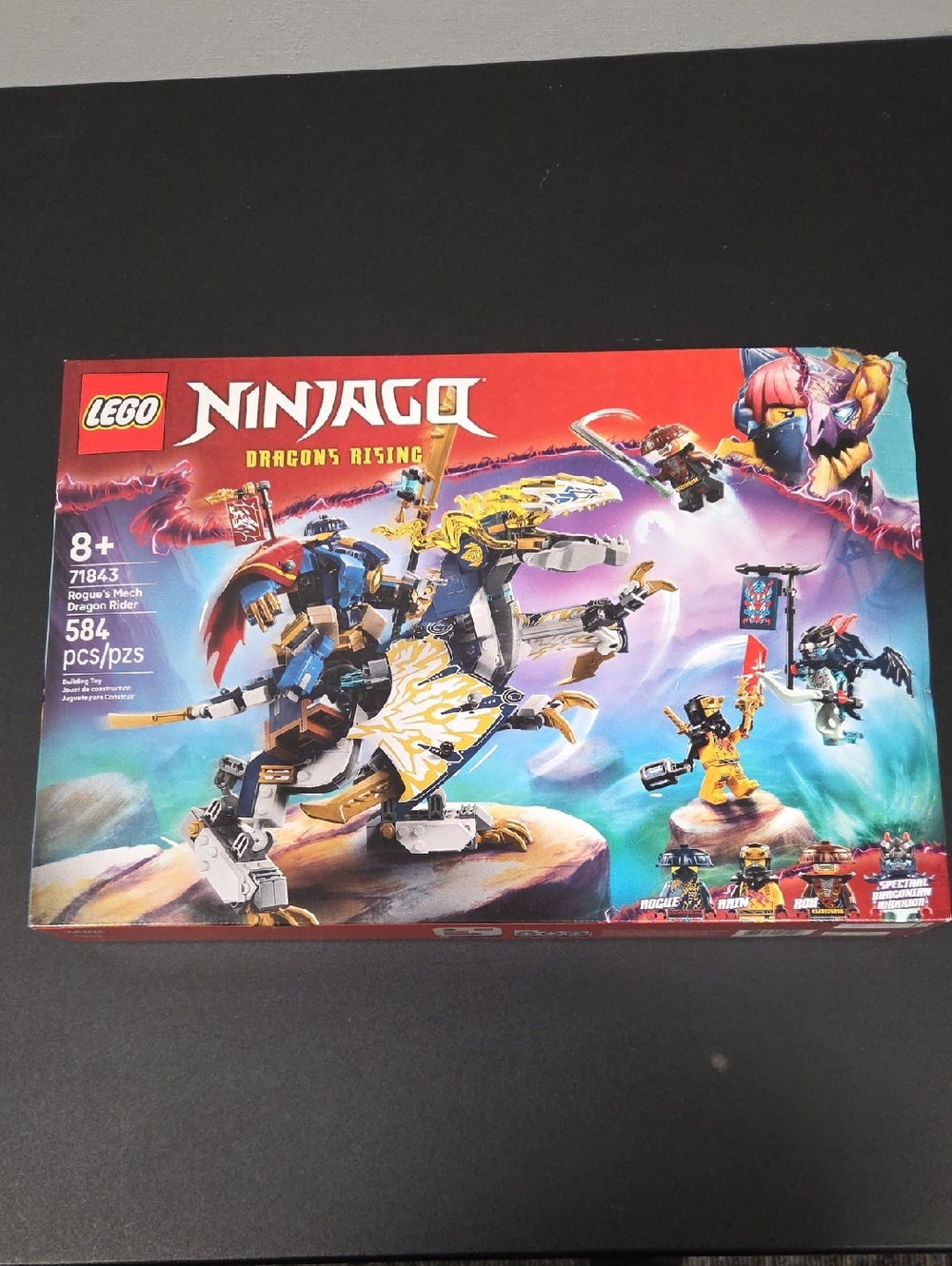 Lego Ninjago Dragons Rising Rogue Mech Dragon Rider - Blue & Gold